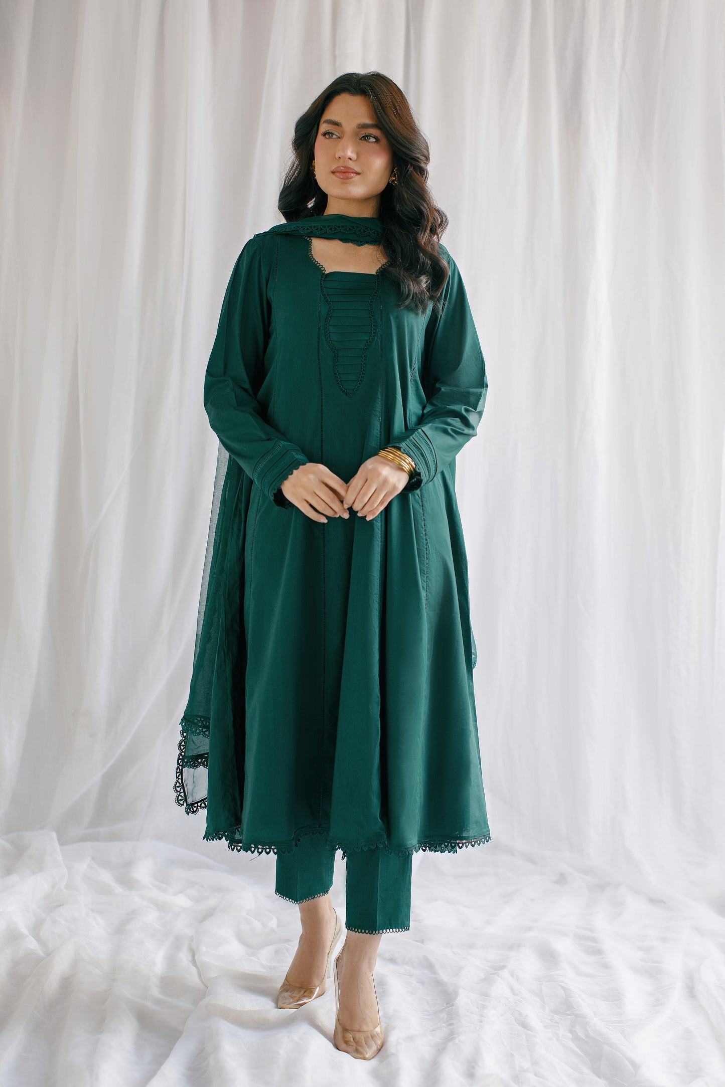 Elegant Essence | 3-Piece Solid Lawn Suit