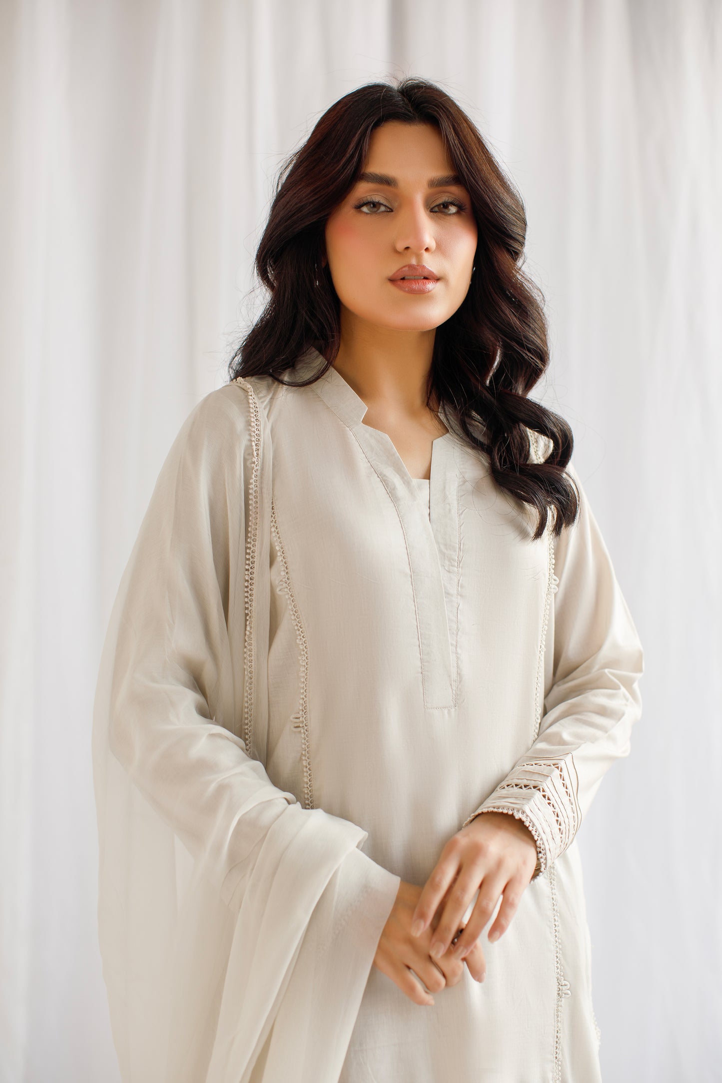 Ethereal Elegance | 3-Piece Solid Lawn Suit