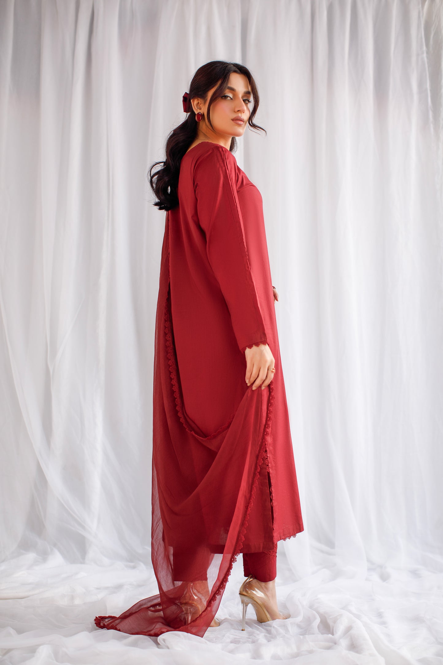 Ethereal Essence | Classic Solid 3-Piece Lawn Suit