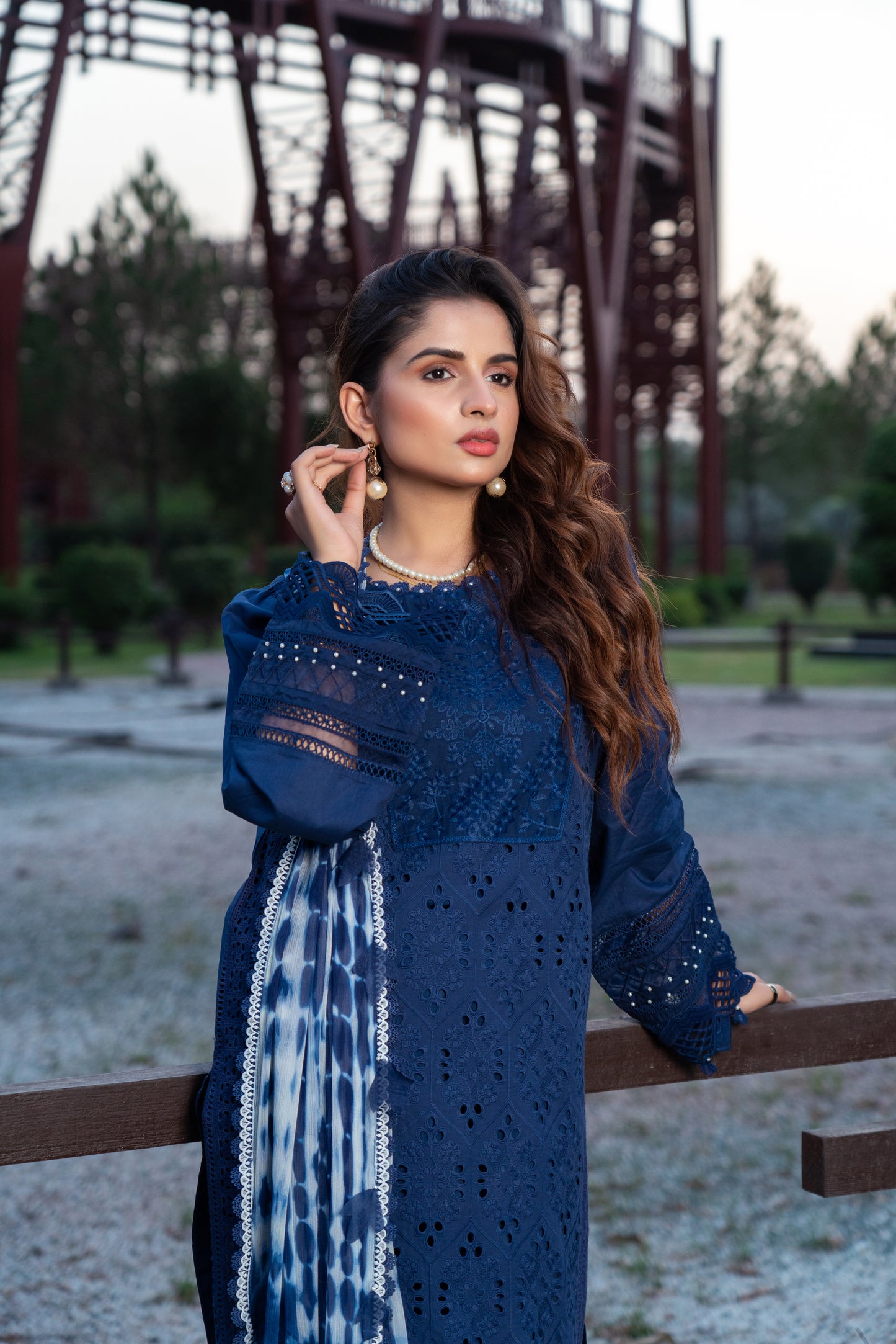 Indigo - Unstitched 3-Piece Lawn Suit