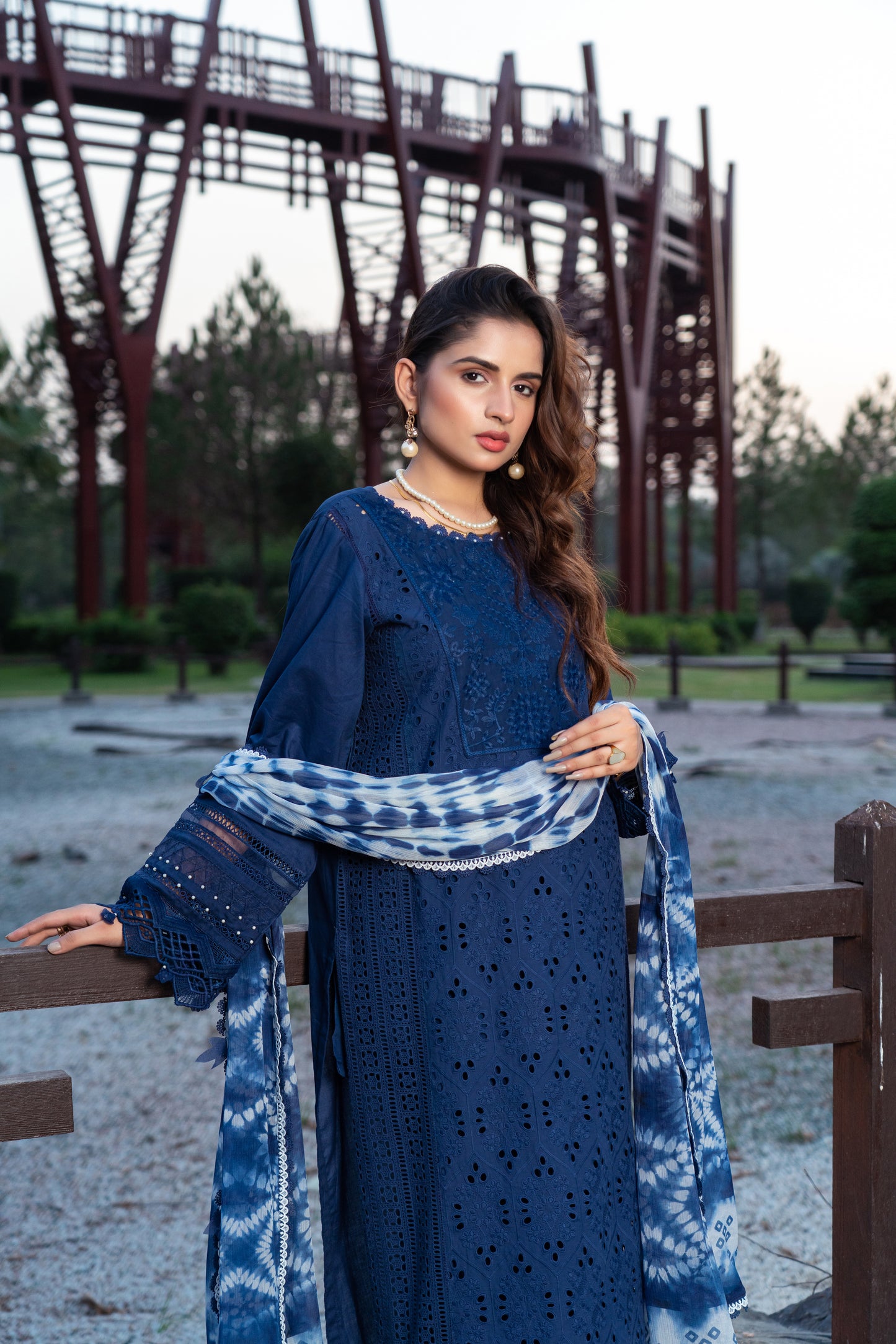 Indigo - Unstitched 3-Piece Lawn Suit