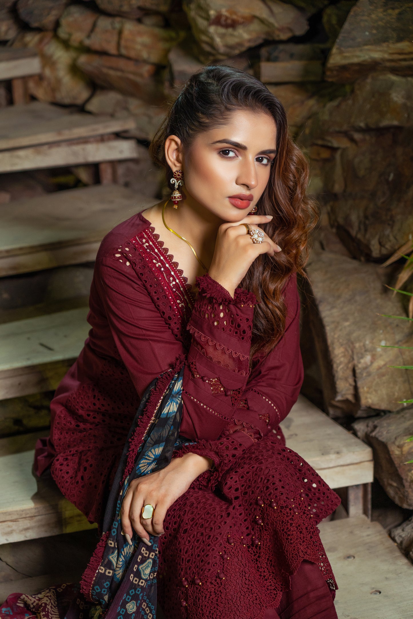 Ruby - Unstitched 3-Piece Lawn Suit