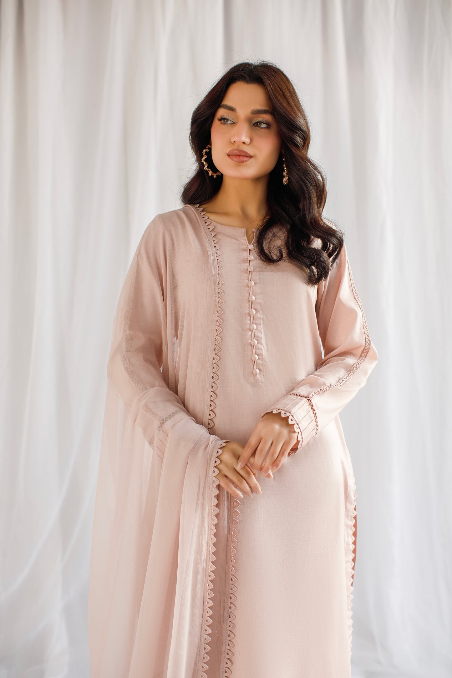 Ever Elegant | Classic Solid 3-Piece Lawn Suit