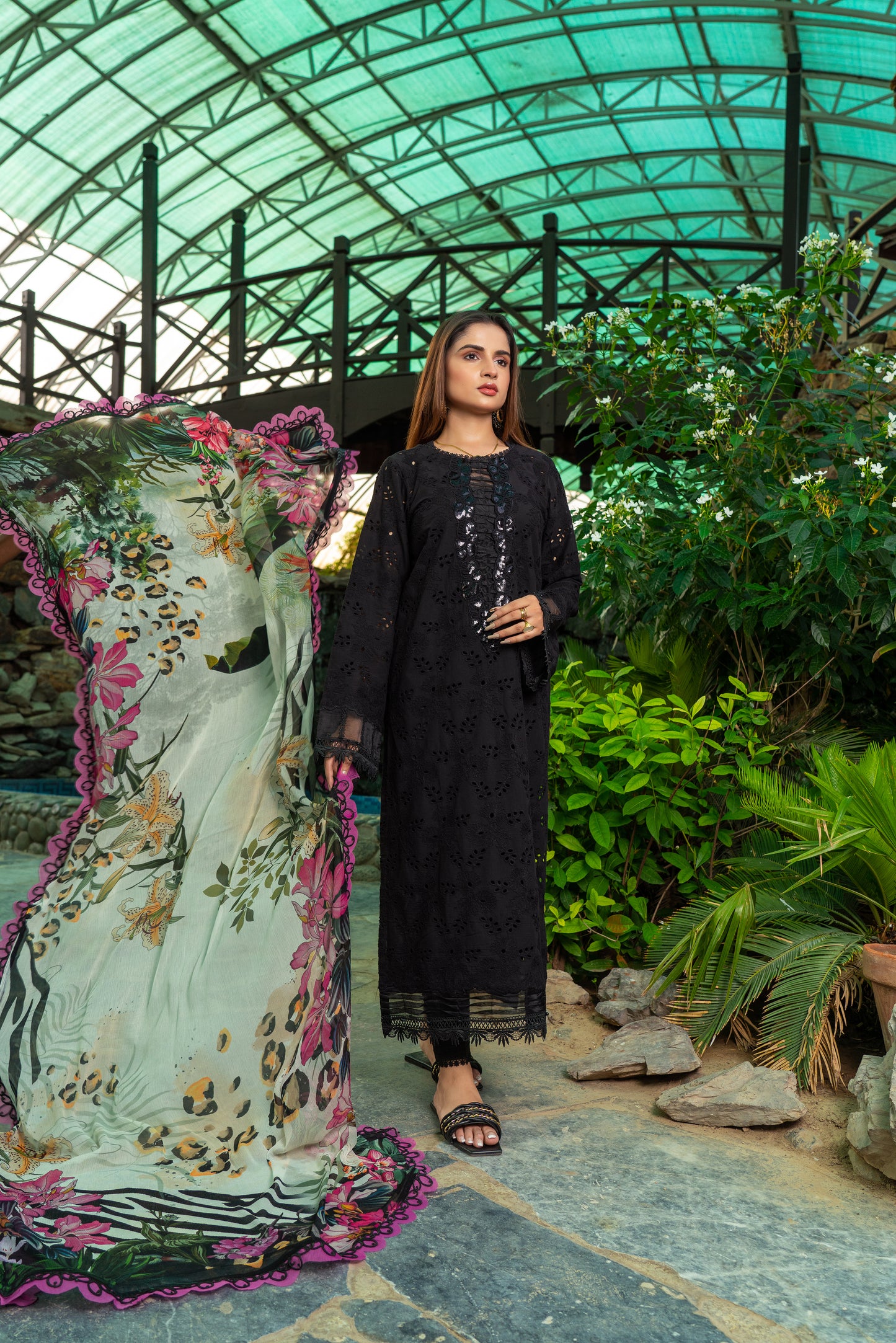 Noir - Unstitched 3-Piece Lawn Suit