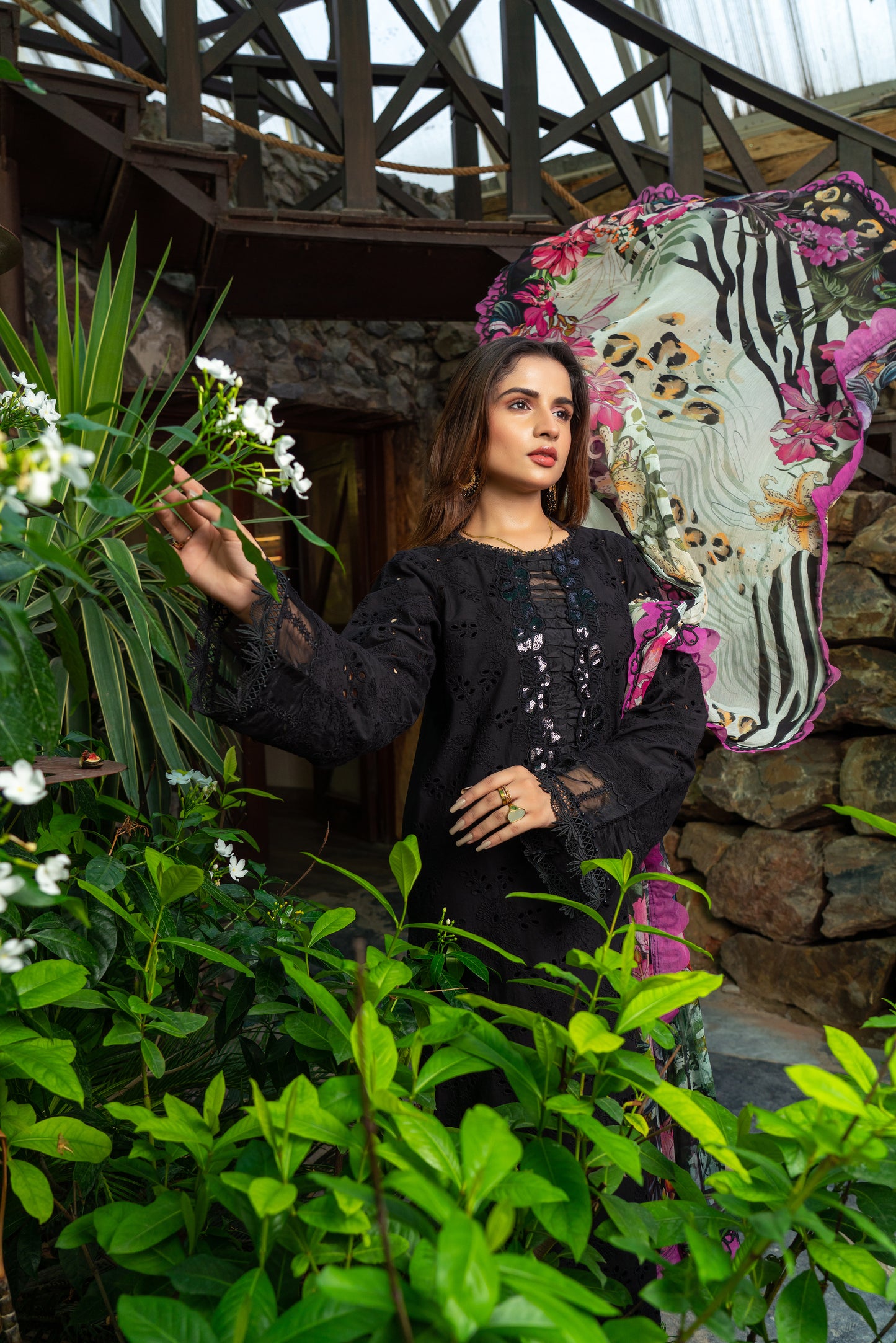 Noir - Unstitched 3-Piece Lawn Suit
