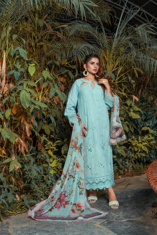 Azure - Unstitched 3-Piece Lawn Suit