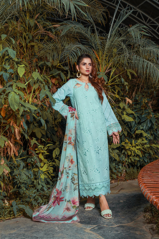 Azure - Unstitched 3-Piece Lawn Suit